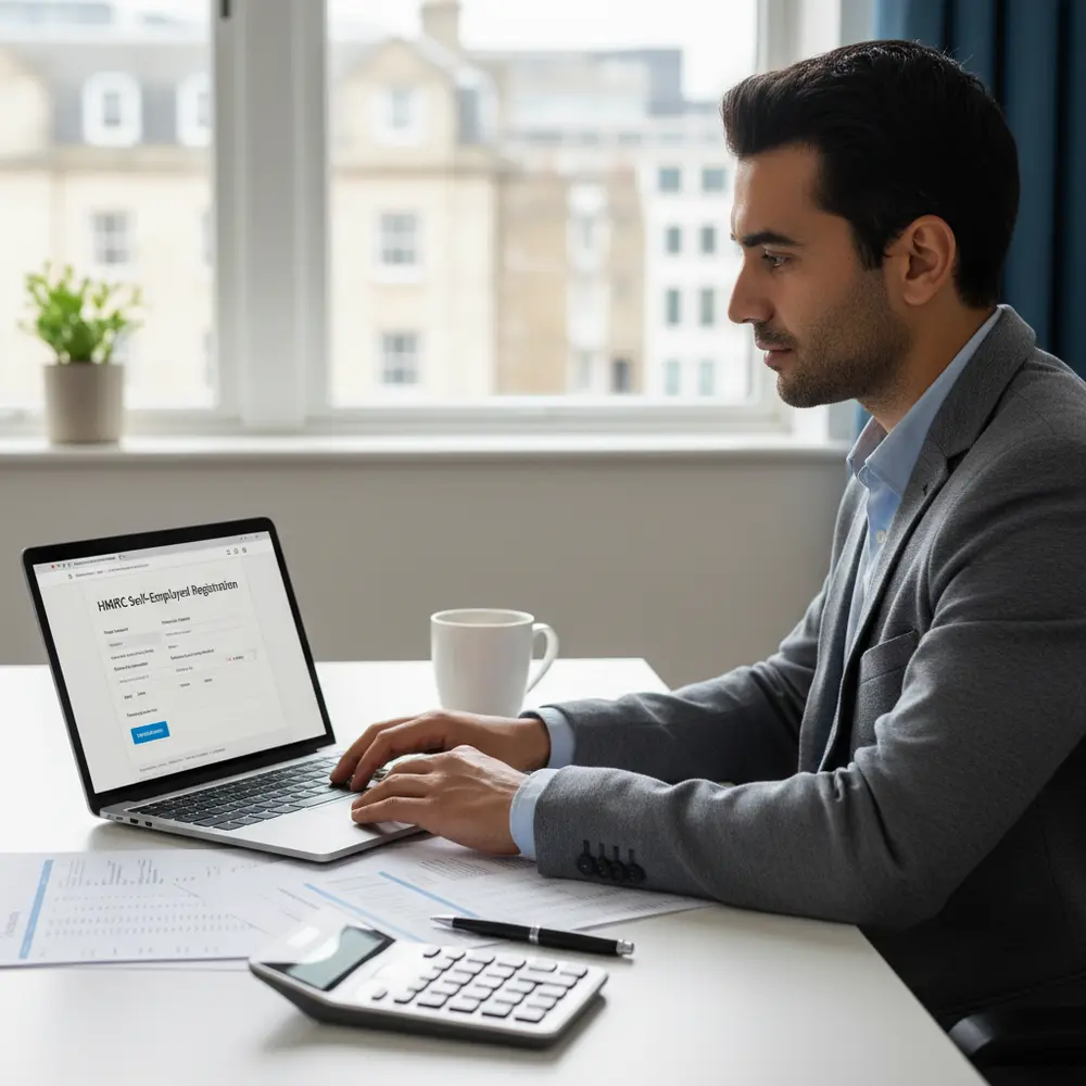 Fluxograma para Registrar Self-Employed HMRC no UK