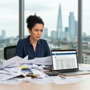 Diagrama mostrando a importância de evitar Erros HMRC Brasileiros para residentes no Reino Unido.